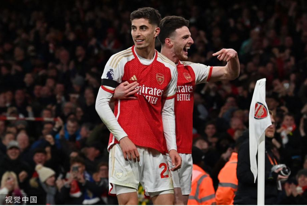 英超-哈弗茨双响 阿森纳5-0切尔西先赛3分领跑
